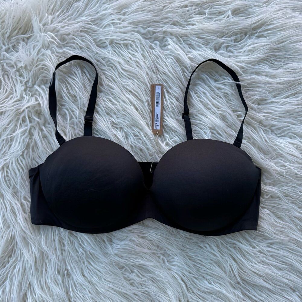 Skims Ultimate Push Up Strapless Bra Onyx Size 42C